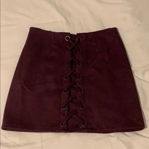Prune Purple Color Skirt